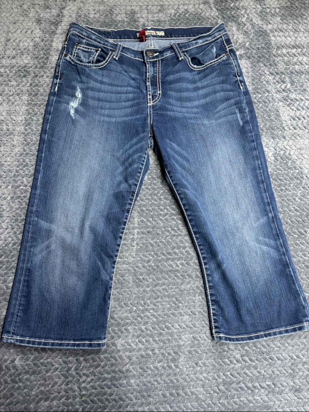BKE Dark Blue Cropped Jeans